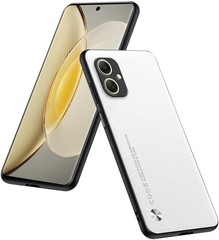 Phone Case for Samsung Galaxy A05 (6.7″), Protective Cover in PU Leather – White