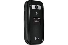 LG B470 AT&T Prepaid Basic 3g Flip Phone, Black – Carrier Locked to AT&T