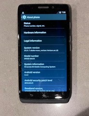 Damaged Motorola Droid Ultra XT1080 Black Smartphone