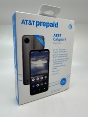New & Sealed – AT&T Calypso 4, 32GB, 6.1″ HD+, Vapor Gray – Prepaid Smartphone