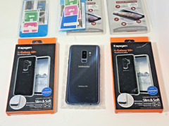 Excellent Samsung Galaxy S9+ SM-G965U (Unlocked) Coral Blue Smartphone + Extras