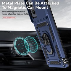 For Motorola Moto Edge 2024 Case With Heavy Duty Shockproof Cover & Kickstand