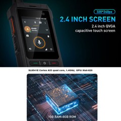 Unlocked 4G LTE Android 10 Rugged Cell Phone Dual SIM Outdoors Mobile UNIWA F80S