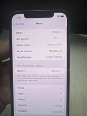 IPhone 12 Pro 128gb AT&T Blue Battery 79% Acceptable