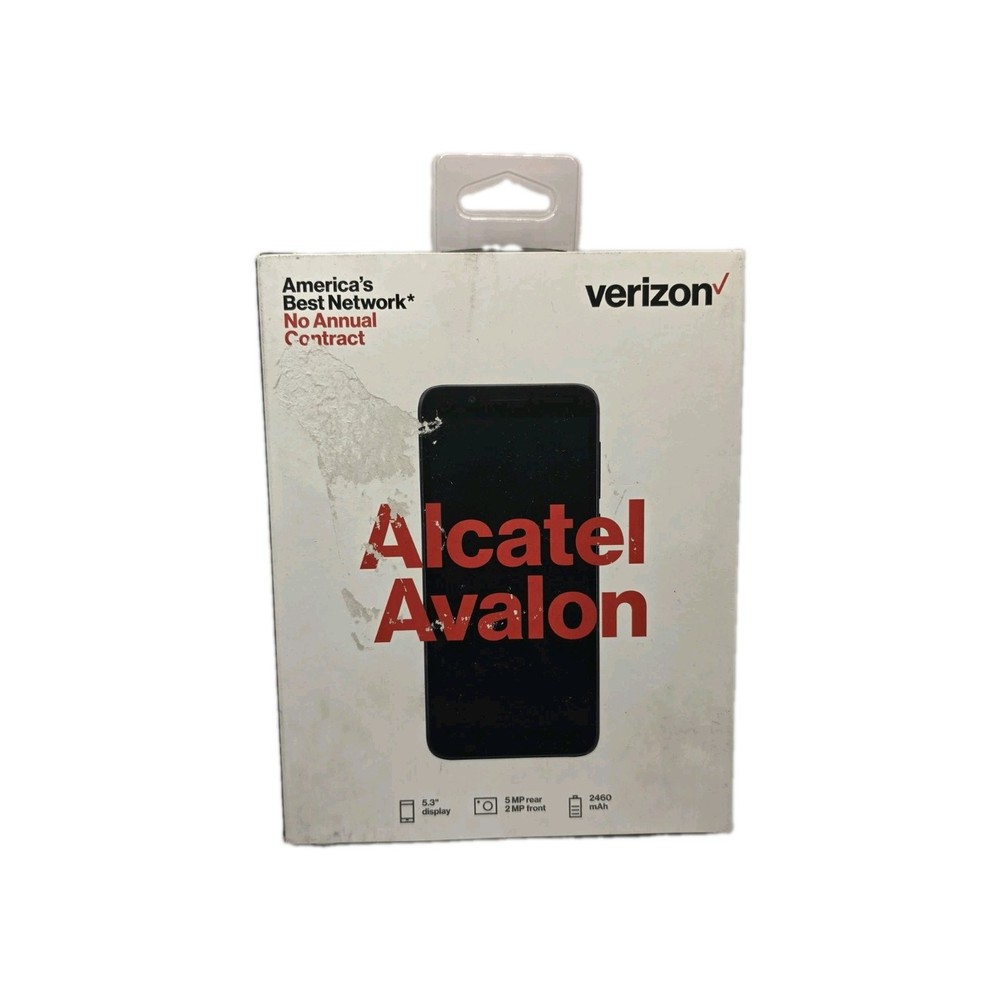Brand New Sealed Alcatel Avalon – 16 GB – Black Pre-Paid Phone Verizon Network