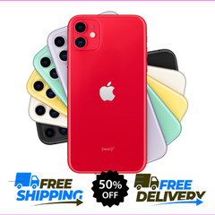Apple iPhone 11 64GB/128GB – Black, Red – Verizon, AT&T – Free Shipping!