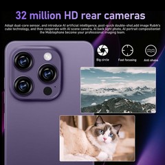 I16 Pro Max 5G Unlocked Cell Phone 8+256GB Smartphone Android 14 Dual SIM Mobile