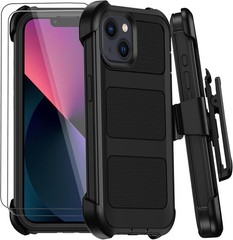 1. For iPhone 13 Case Military Grade Anti-Drop Shockproof Defender Bumper Cover