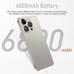 i15 Pro Max Unlocked Android 13 Smartphone 128GB Dual SIM GSM+WCDMA Mobile Phone