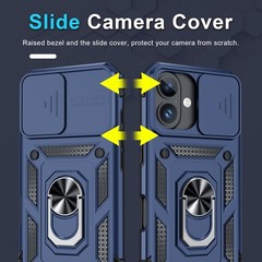 iPhone 14 Pro Max Case With Built In Slide Camera Lens Cover & Screen Protector