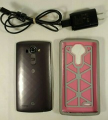 LG G4 H810 Unlocked Android Camera 4G Smart Cell Phone Charger Case For Parts