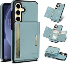 Samsung Galaxy S24 Plus Wallet Case, 2-in-1 Detachable Magnetic Wallet Case, Blu