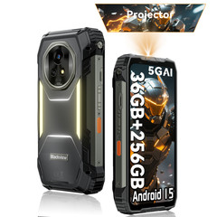 Blackview XPLORE 2 Projector AI 5G Rugged Smartphone 36GB+256GB 20000mAh NFC