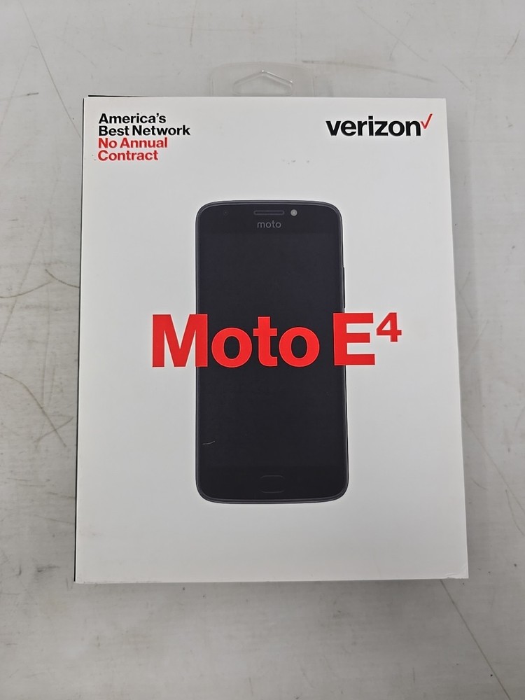 🔴Motorola Moto E4 Go – 16GB – Black Verizon Single Sim 4G LTE No Contract NEW