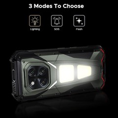 DOOGEE V MAX PLAY 5G Projector Rugged Phone Android Mobile 1200LM Camping Light