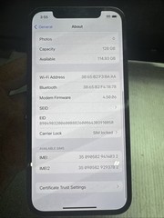 IPhone 12 Pro 128gb AT&T Blue Battery 79% Acceptable