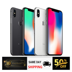 Apple iPhone X 256|64GB Unlocked At&t Verizon Metro PCS T-Mobile 4G LTE Wi‑Fi