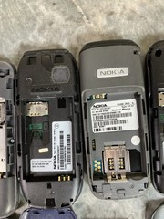 Lot of 17 Nokia 2G Cell Phones 6010 113 2730c 2610 51xx Series Untested