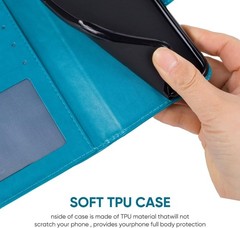 Case for OnePlus N30, OnePlus Nord CE 3 Lite 5G, Oppo K11X Wallet Case Blue