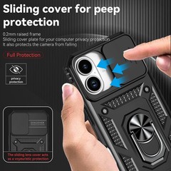 iPhone 16 Case with Screen Protector: Military Grade 20ft. Drop Tested Shockproo