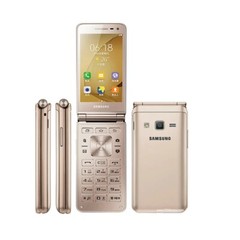Samsung Galaxy Folder 2 G1650 16GB Unlocked Dual SIM 4G LTE Phone OPEN BOX Gold