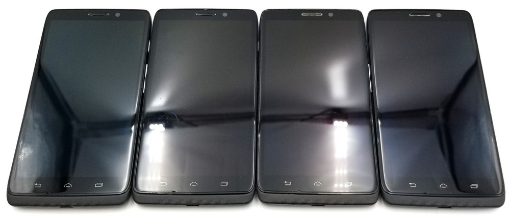 LOT OF 4 – Motorola Droid Ultra XT1080 16GB Black 4G LTE Verizon – FOR PARTS