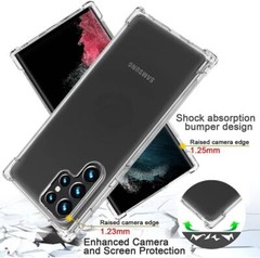 For Samsung Galaxy Note S24 S23 S22 S21 Ultra Clear Shockproof Phone Case Cover