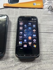HTC Tilt 2 Black AT&T Lot of 2 Phones Parts Repair Windows