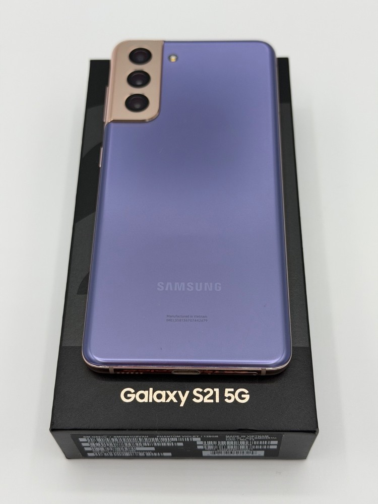 Samsung Galaxy S21 5G 128 GB Phantom Violet (Unlocked) Excellent SMG991U