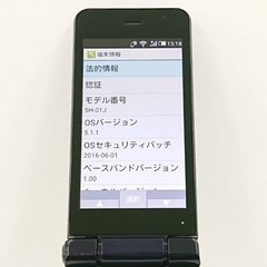 Sharp Aquos Mobile Sh-01J Docomo Blue Black Main Body C20413 Japanese Flip phone