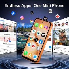 4.5” Mini Phone 64GB Unlocked 4G Mobile Smartphone with 2000mAh Battery Comp…