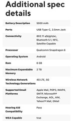T-Mobile Revvl 7 5G Metropcs 128GB Single Sim