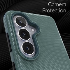 Samsung Galaxy S26 Case, Shockproof Protection Dual Layer Case – Forest Green