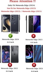 For Motorola Moto Edge 2024 Case With Heavy Duty Shockproof Cover & Kickstand