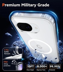 for Google Pixel 10a Case: Magnetic Military Grade Drop Protection with Screen P