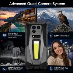 Unihertz 8849 Tank 5 6.78″(18+18)/512GB Global Version 2K Projector By FedEx