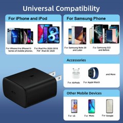 45W Super Fast Charging Wall Charger USB-C Type C Cable For Samsung Fast SHIP