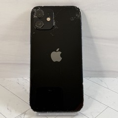 Apple iPhone 12 64GB Black A2172 Unlocked Cracked Screen LCD + Back #15