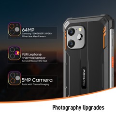 Blackview BV8900 Rugged Smartphone Thermal Image Camera 16GB+256GB 10000mAh 64MP