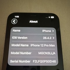Apple iPhone 12 Pro Max 256GB Blue Smartphone 12MP iOS Model MGCN3LL/A