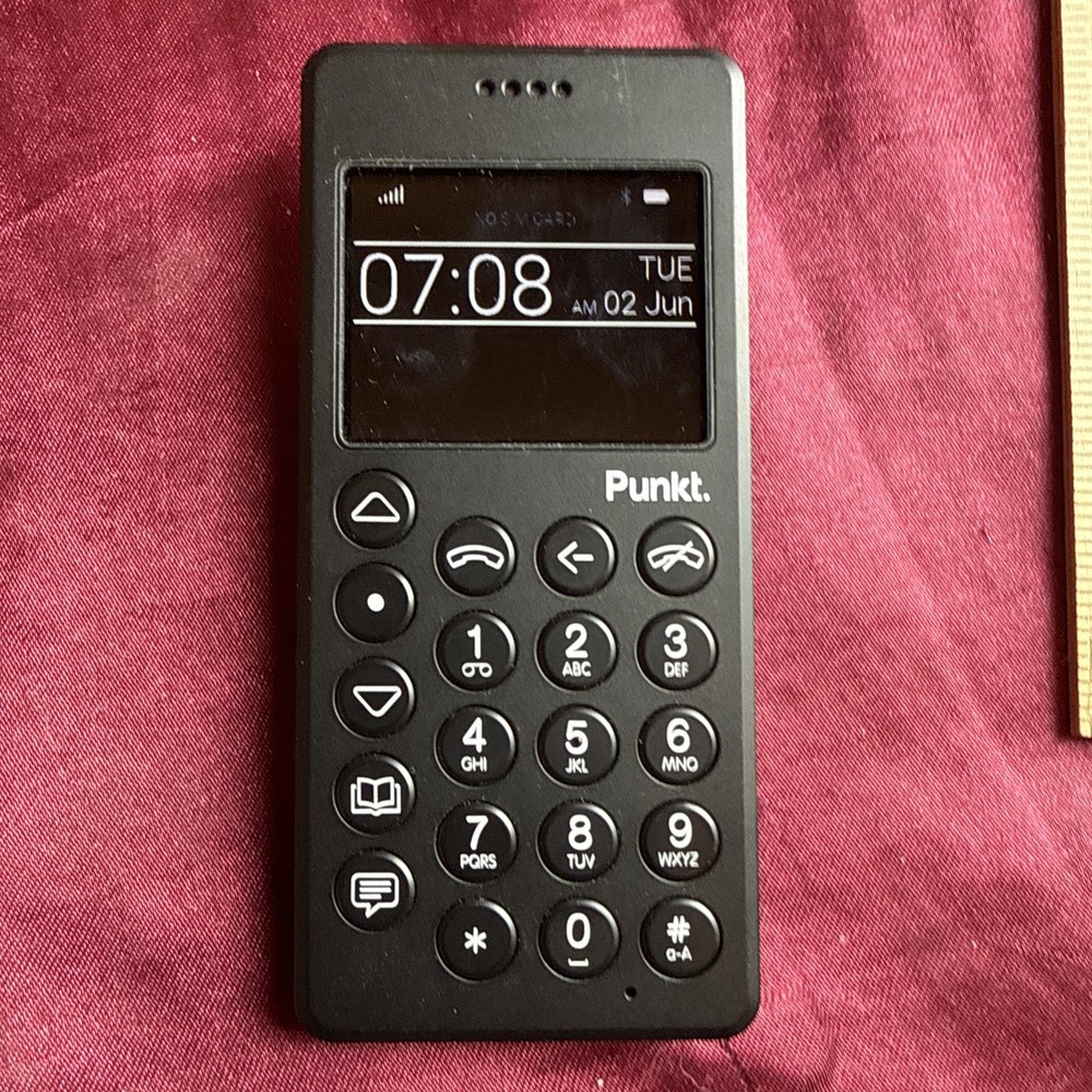 Punkt. MP01 Minimalist 4G LTE Cell Phone – 2GB RAM, 16GB Storage – Black