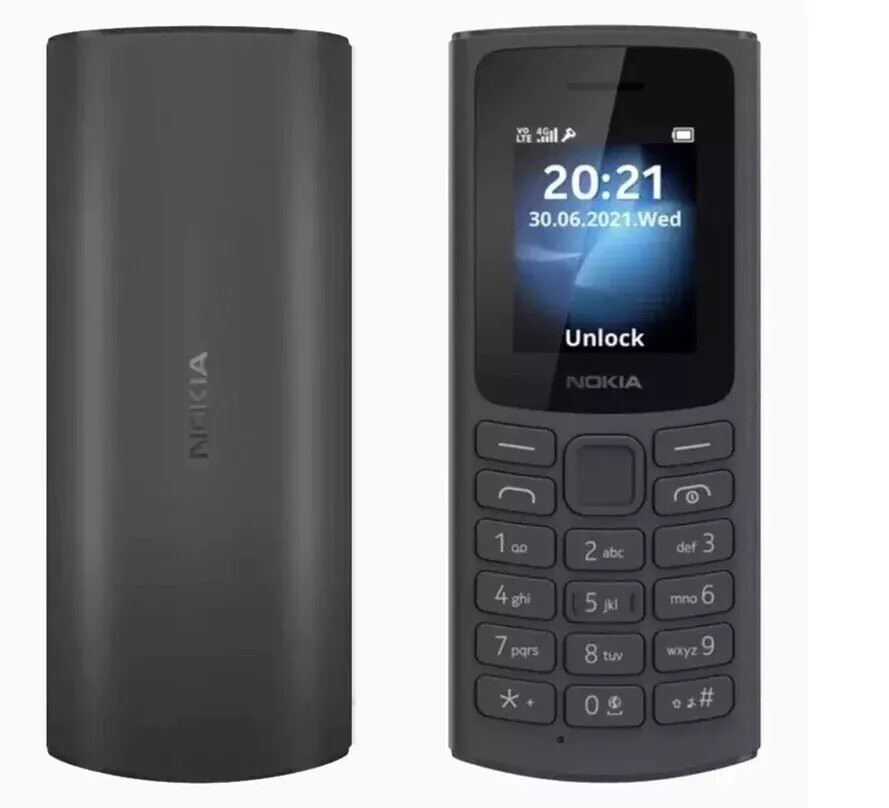 1O5 4G Original Nokia 105 4G (2023) Wireless FM radio 1.8″ Mobile Phone