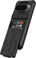 Google Pixel 9 Pro XL & Pixel 10 Pro XL Wallet Case with Credit Card Holder Blac