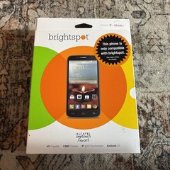 Brightspot Alcatel one touch Fierce 2 Prepaid phone Powered by T-MOBILE **NEW**