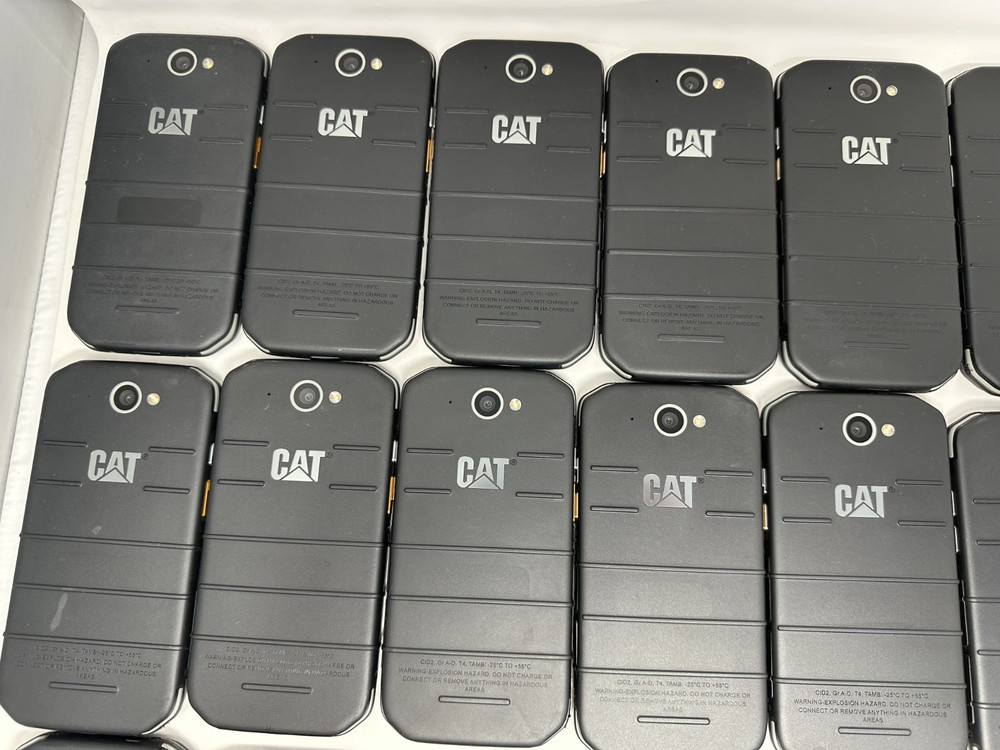 Lot of 5 CAT S48C – 32 GB – Black (Sprint) Android Rugged Smart Phones