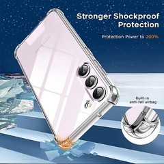 For Samsung Galaxy Note S24 S23 S22 S21 Ultra Clear Shockproof Phone Case Cover