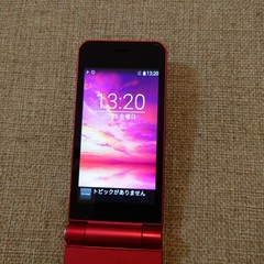 Fujitsu arrows Keitai F-03L Docomo Red SIM unlocked Android flip phone Japan