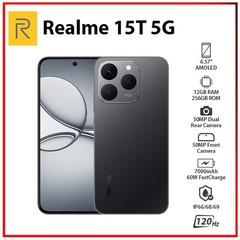 Realme 15T 5G 12GB+256GB TITANIUM Dual SIM Global Ver. Android Cell Phone