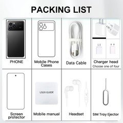 Unlocked G17 Pro Max 5G Cell Phone Dual SIM Smartphone Cheap Phone Android 15