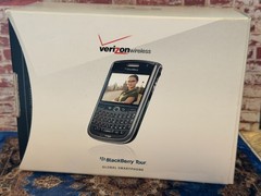 BlackBerry Tour 9630 Black+Silver (Verizon), original box, vintage phone WYSIWYG